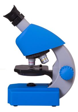 Мікроскоп Bresser Junior 40x-640x Blue з набором для дослідів і адаптером для смартфона