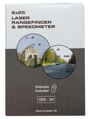 Лазерний далекомір з радаром BRESSER 6X25 - 800 М