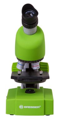 Микроскоп Bresser Junior 40x-640x Green с набором для опытов и адаптером для смартфона
