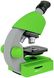 Мікроскоп Bresser Junior 40x-640x Green з набором для дослідів і адаптером для смартфона