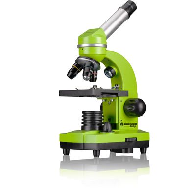 Микроскоп Bresser Junior Biolux SEL 40x-1600x Green с набором для опытов и адаптером для смартфона