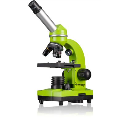 Микроскоп Bresser Junior Biolux SEL 40x-1600x Green с набором для опытов и адаптером для смартфона