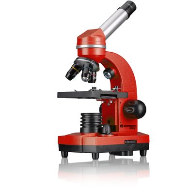 Мікроскоп Bresser Junior Biolux SEL 40x-1600x Red з набором для дослідів та адаптером для смартфона