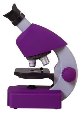 Микроскоп Bresser Junior 40x-640x Purple с набором для опытов и адаптером для смартфона