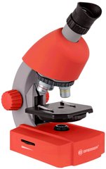 Мікроскоп Bresser Junior 40x-640x Red з набором для дослідів і адаптером для смартфона