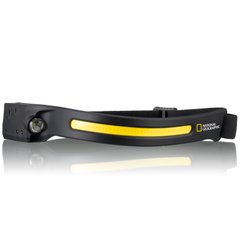 Фонарь налобный National Geographic ILUMINOS LED Stripe 300 Lm + 90 Lm USB Rechargeable