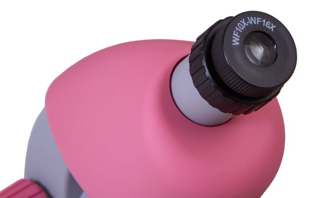 Мікроскоп Bresser Junior 40x-640x Pink з набором для дослідів і адаптером для смартфона
