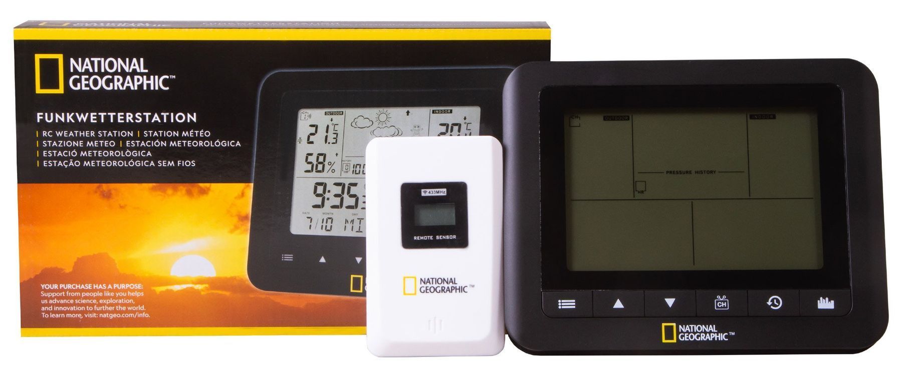 Weather Stations In Geography Метеостанція National Geographic Weather Stations Black - купити в ...